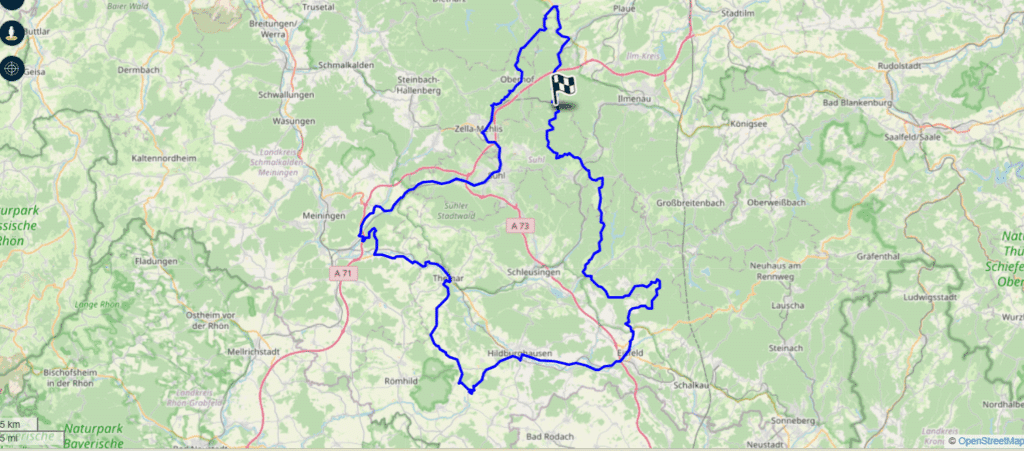 Vom Rennsteig bis ins südliche Thüringen – Motorradtour